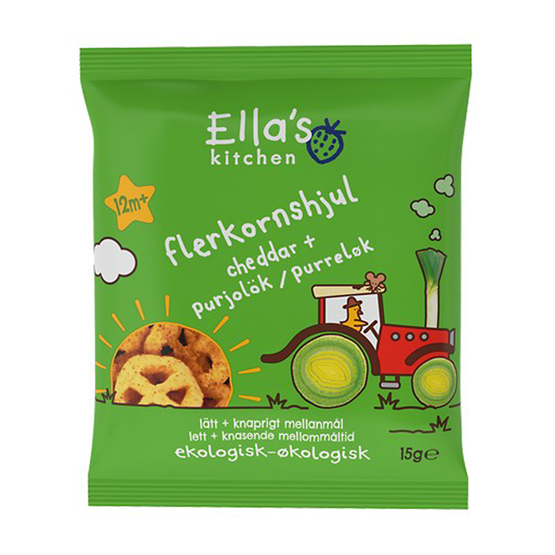 Flerkornshjul Cheddar & Purjolök 15g - 58% rabatt