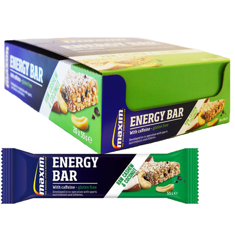 Hel Låda Energibars "Raw Cashew & Coconut" 20 x 55g - 70% rabatt