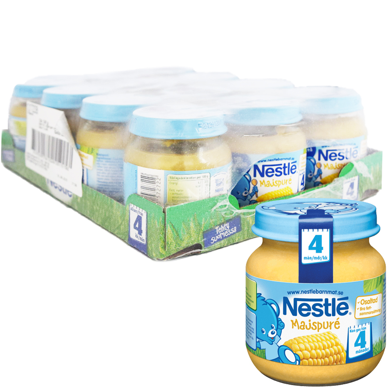 Hel Låda Barnmat Majspuré 12 x 125g - 51% rabatt