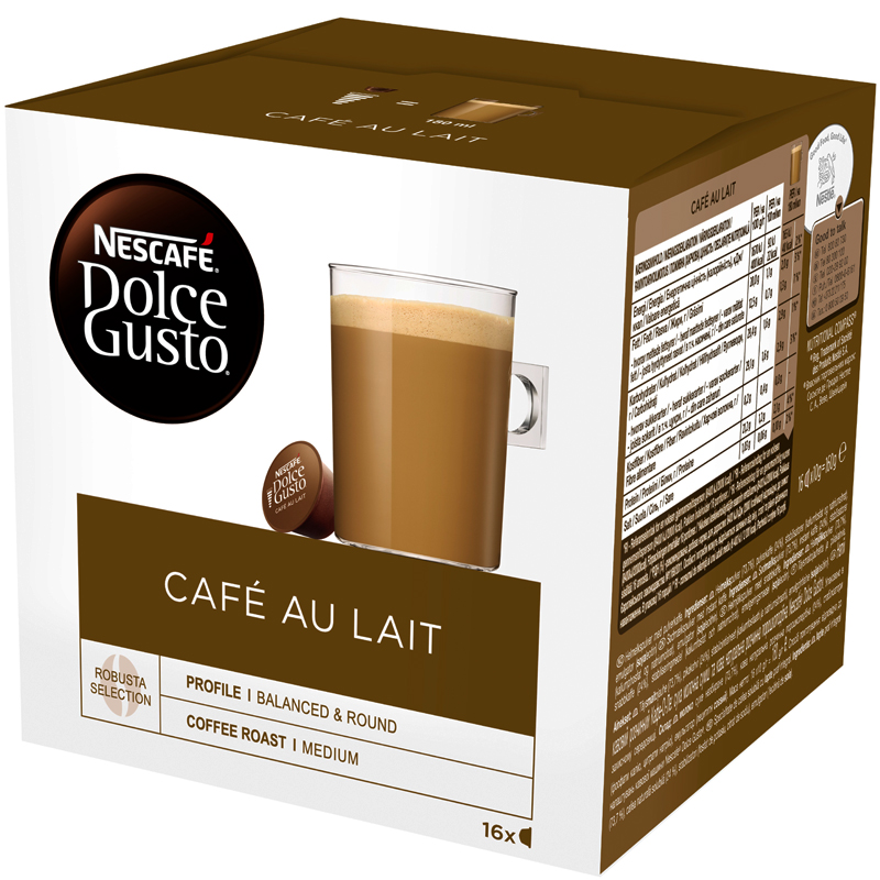 Kaffekapslar "Cafe Au Lait" 16 x 10g - 45% rabatt