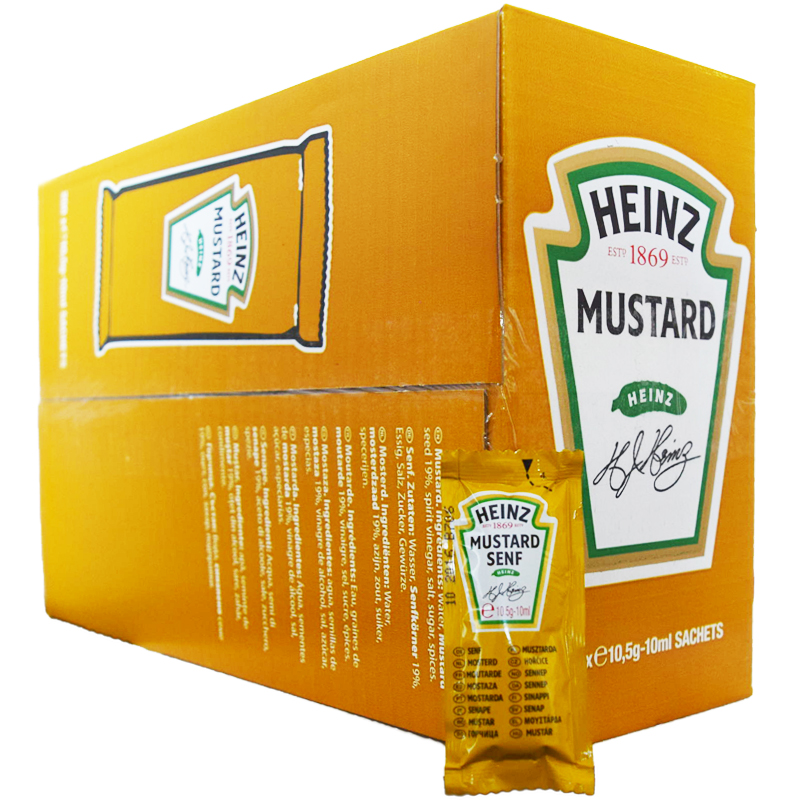 Hel Låda Senap Portionsförpackning 200 x 10ml - 34% rabatt