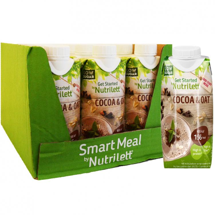 Hel Låda Måltidsersättning "Cocoa & Oat" 12 x 330ml - 25% rabatt