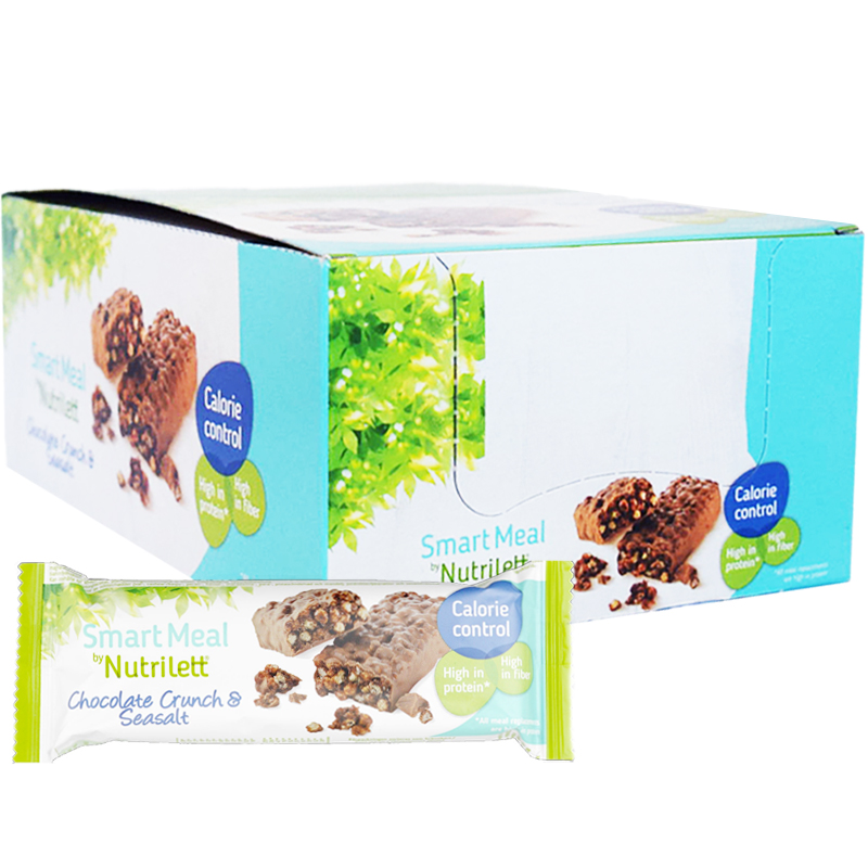Hel Låda Mealbars "Chocolate & Seasalt" 20 x 60g - 63% rabatt