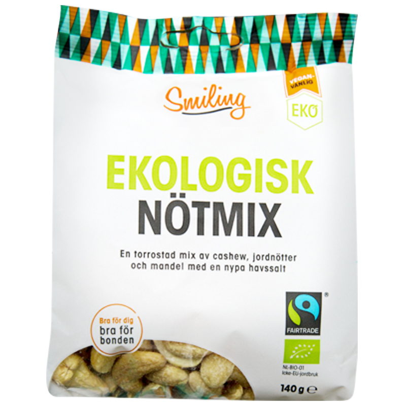 Eko Nötmix Jordötter, Mandel & Cashew 140g - 36% rabatt
