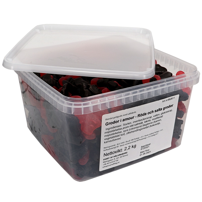 Gelegrodor Röda Hallon & Saltlakrits - 50% rabatt