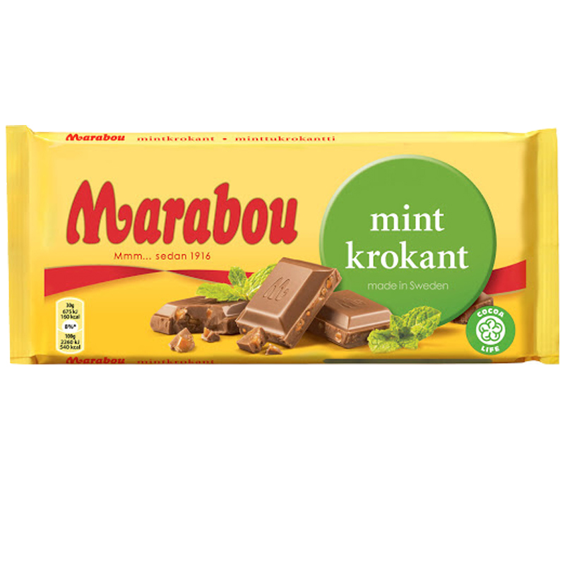 Mjölkchoklad Mintkrokant 200g - 33% rabatt