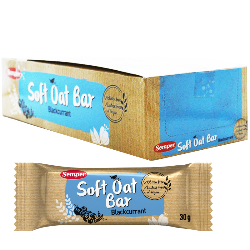 Hel Låda Oat Bars "Blackcurrant" 18 x 30g - 54% rabatt