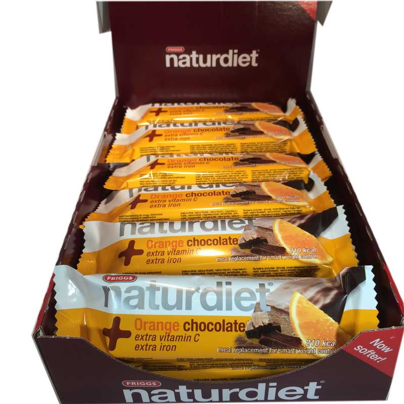 Hel låda Naturdiet Mealbar Orange Chocolate - 58% rabatt