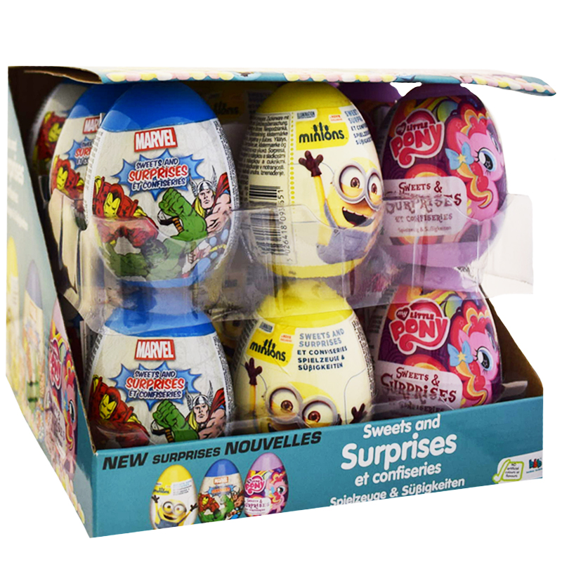 Hel Låda Godis "Sweets & Suprises" 18 x 10g - 60% rabatt