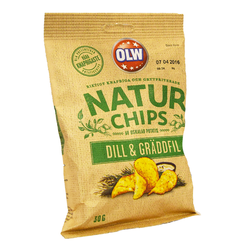 Naturchips Dill & Gräddfil - 80% rabatt