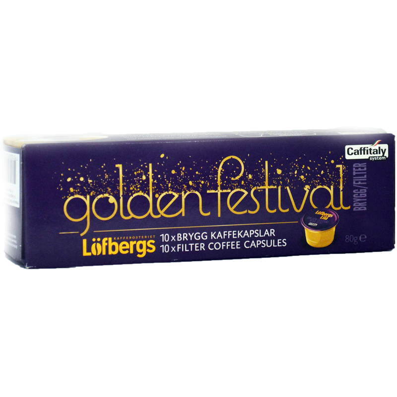 Kaffekapslar "Golden Festival" - 37% rabatt