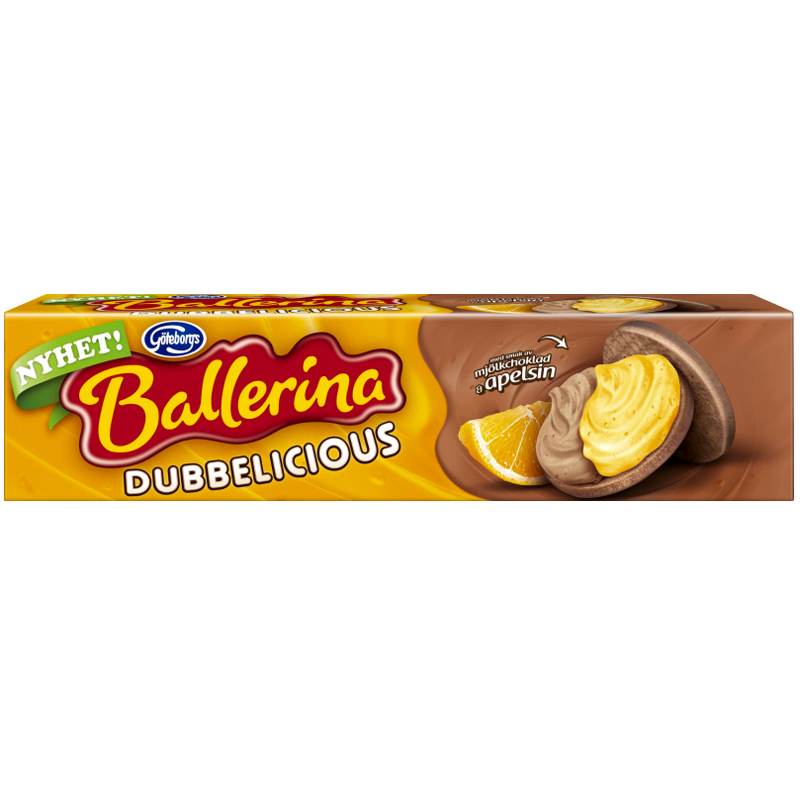 Ballerina Mjölkchoklad & Apelsin 185g - 41% rabatt