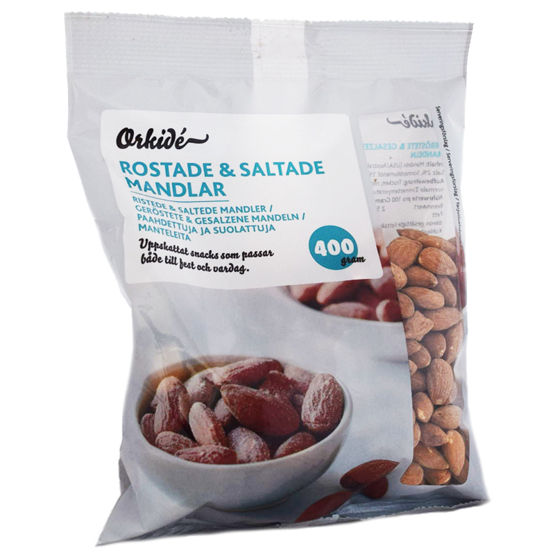 Mandlar Rostade & Saltade 400g - 67% rabatt