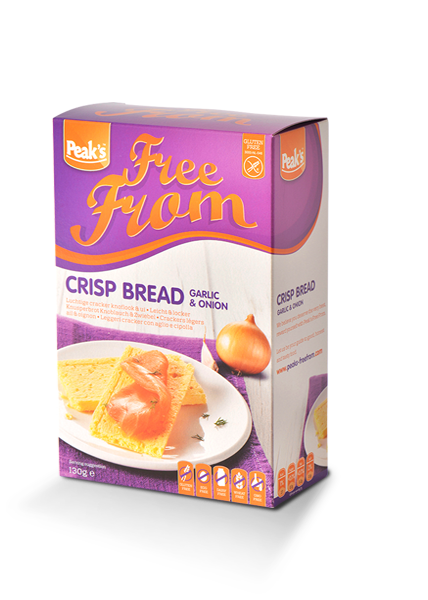 Sprödbröd "Vitlök & lök" 130g - 44% rabatt