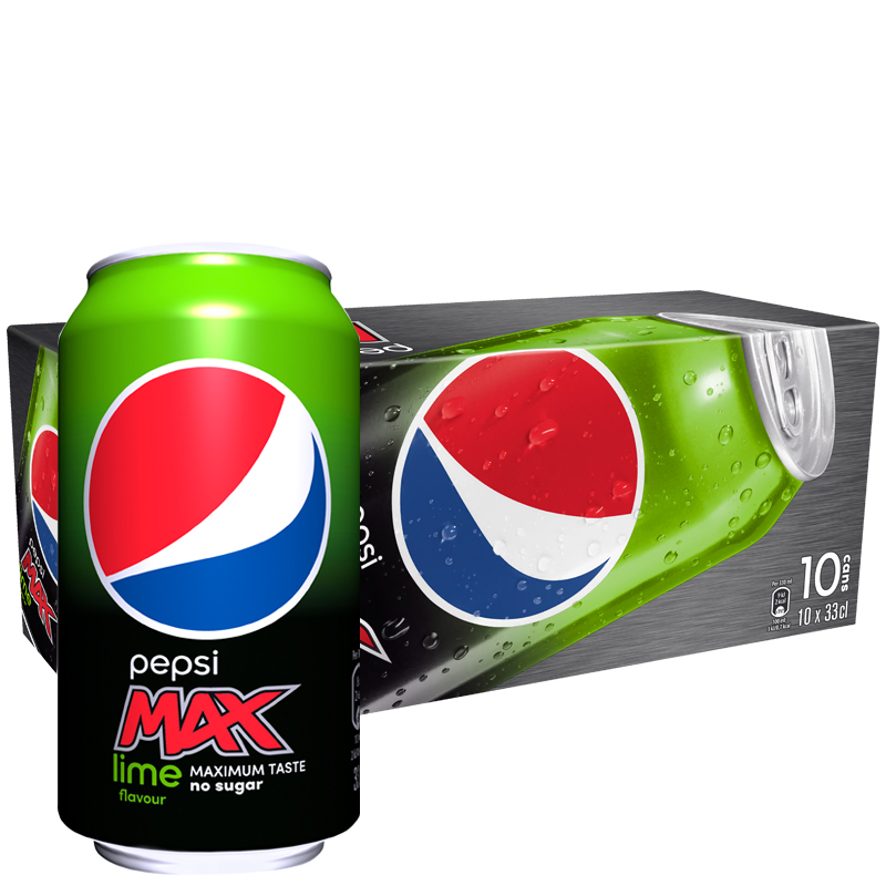 Pepsi max lime 10-pack - 25% rabatt