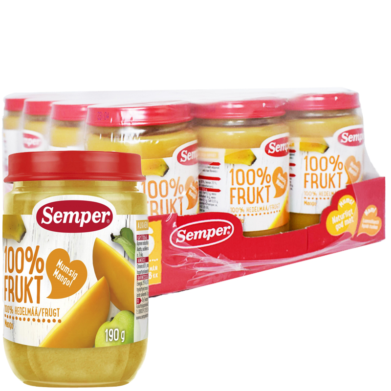 Hel Låda Barnmat Mango 12 x 190g - 39% rabatt