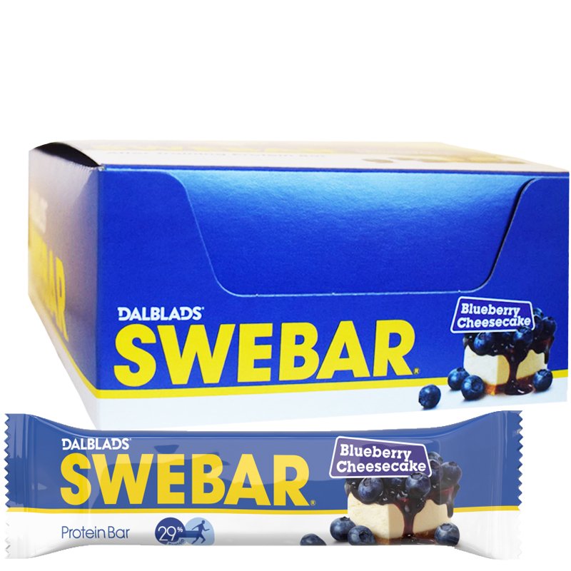 Hel Låda Proteinbars "Blueberry Cheesecake" 20 x 55g - 36% rabatt