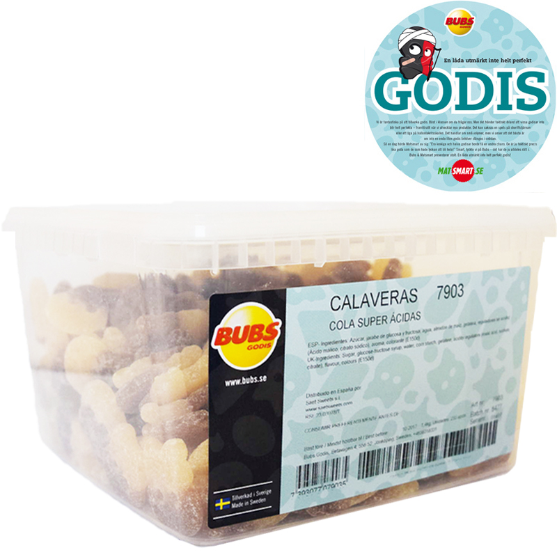 Hel Låda Colaskallar 1,4kg - 51% rabatt