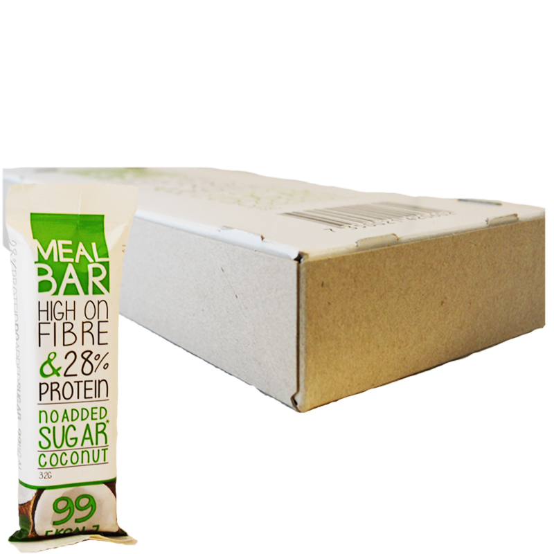Hel Låda Måltidsersättning Snackbar "Coconut" 12 x 32g - 48% rabatt