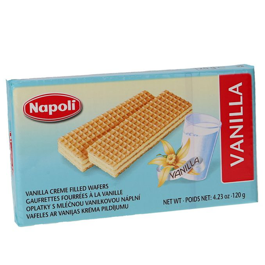 Napoli Wafers Med Vaniljkräm