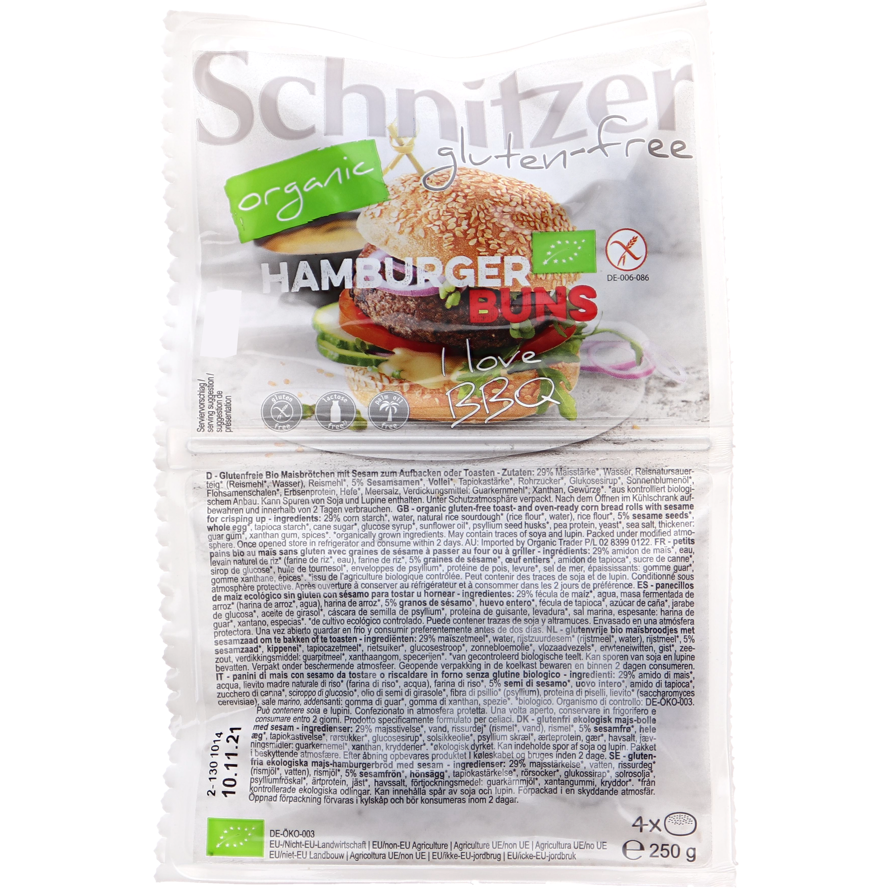 Eko Glutenfria Hamburgerbröd 4-pack - 49% rabatt