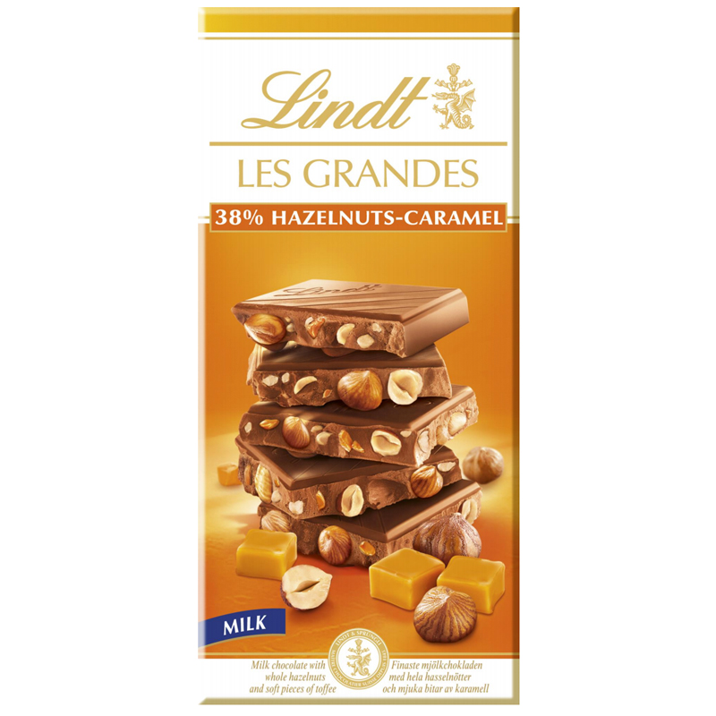 Mjölkchoklad "Hazelnuts Caramel" 150g - 50% rabatt