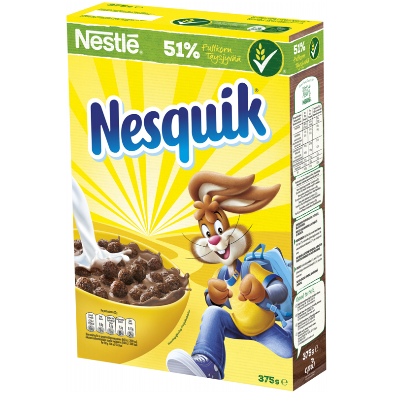 Flingor "Nesquik" 375g - 28% rabatt