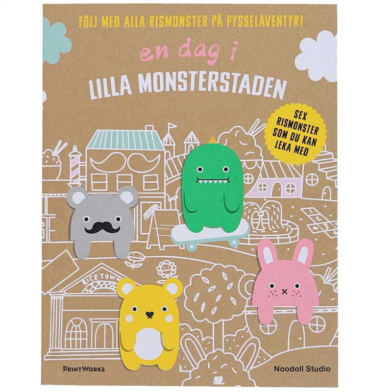Pysselbok "En dag i Lilla monsterstaden" - 58% rabatt