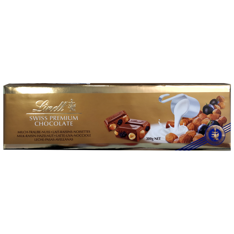 Mjölkchoklad "Raisin & Hazelnut" 300g - 34% rabatt