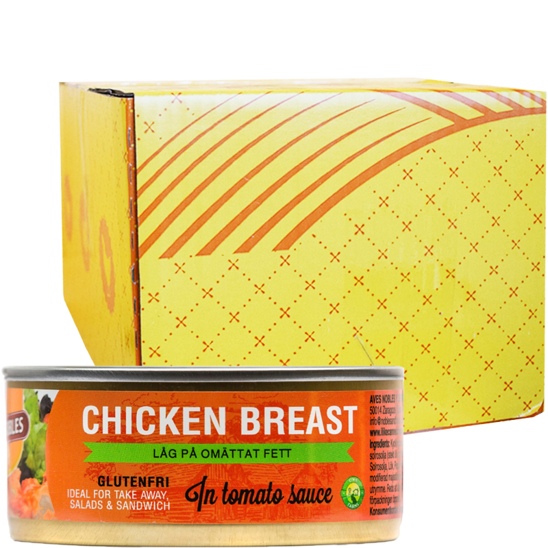 Hel Låda Kycklingbröst Tomatsås 24 x 155g - 23% rabatt
