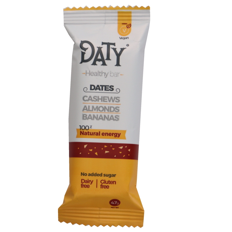 Vegansk bar Dadlar, mandel, cashew & banan - 18% rabatt