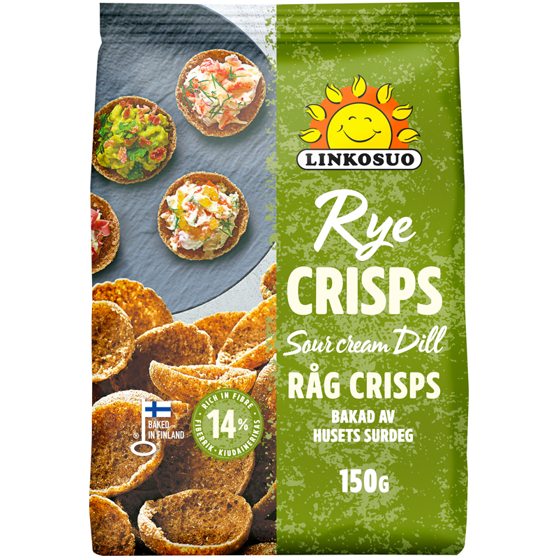 Råg crisps med gräddfil & dill - 40% rabatt