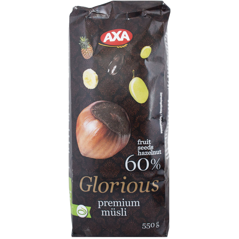 Müsli "Glorious" 550g - 31% rabatt