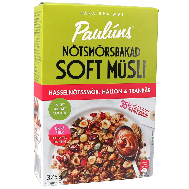 Nötsmörsbakad Soft Musli Hallon Tranbär - 27% rabatt
