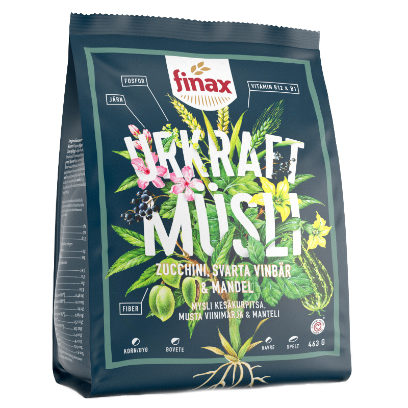 Müsli Zucchi, Svarta Vinbär & Mandel 463g - 50% rabatt