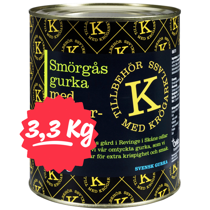 Smörgåsgurka Inlagd 3,3kg - 64% rabatt