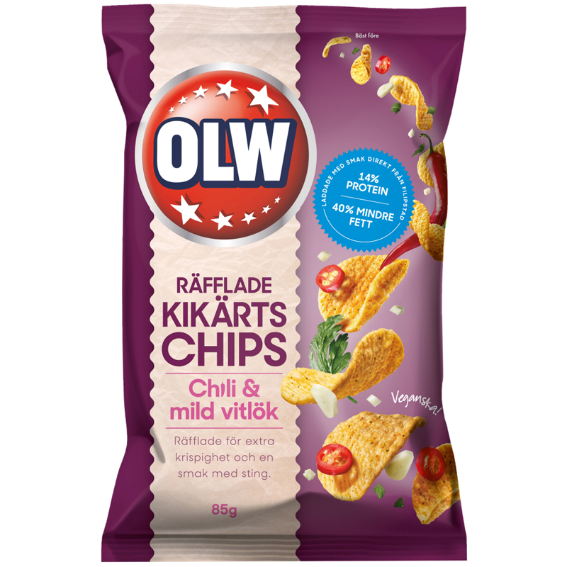 Kikärtschips Chili & Mild Vitlök - 21% rabatt
