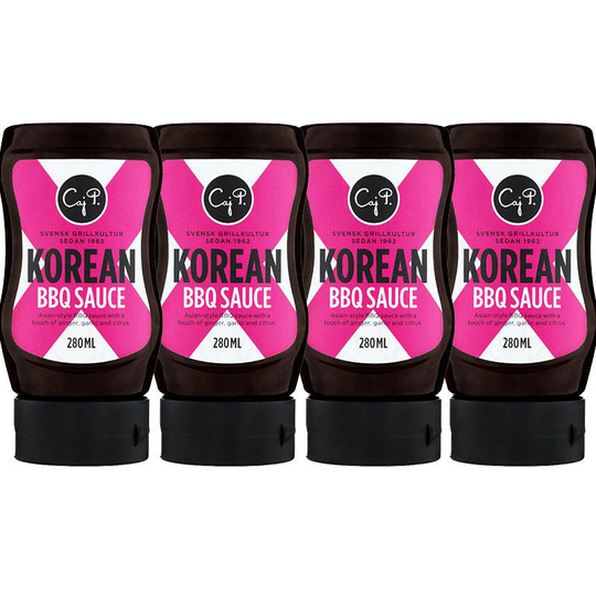 Caj P Sås BBQ Koreansk 4-pack