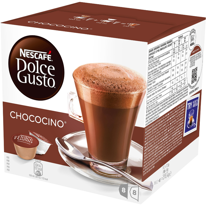 Varm Choklad-kapslar "Chococino" 16-pack - 44% rabatt