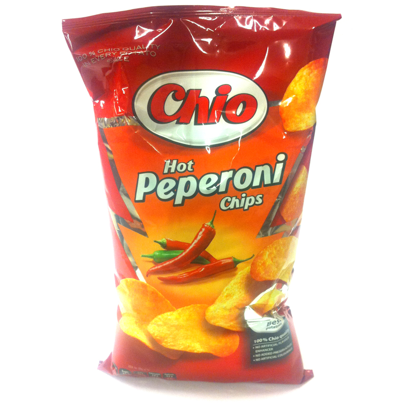 Chips , Chio Hot Peperoni 150g - 22% rabatt