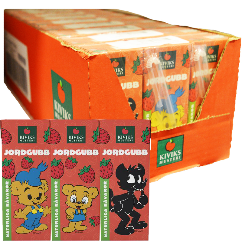 Hel Låda Dryck Bamse Jordgubb 27 x 20cl - 59% rabatt