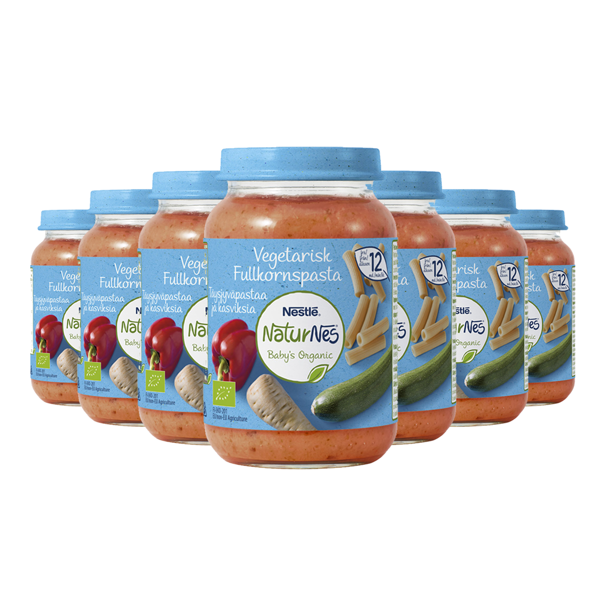 Ekologisk Fullkornspasta & Grönsaker 8-pack 12M - 40% rabatt