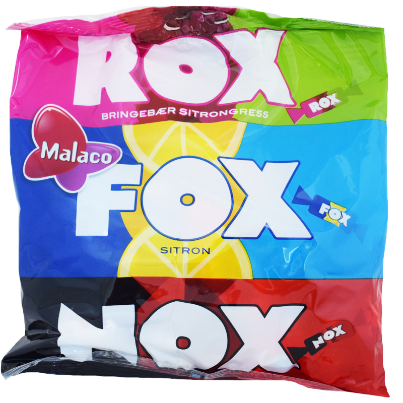 Godisblandning "Rox, Fox & Nox" 180g - 48% rabatt