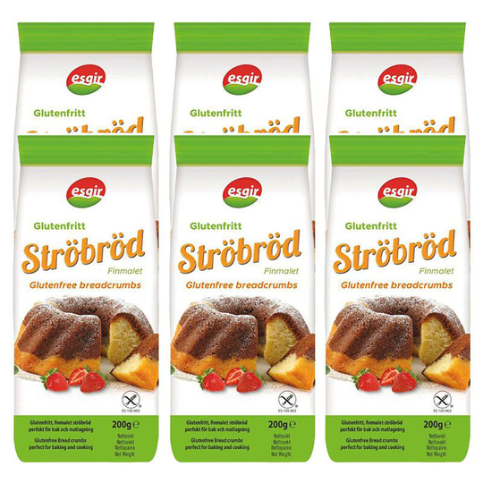 esgir Glutenfritt Ströbröd 6-pack
