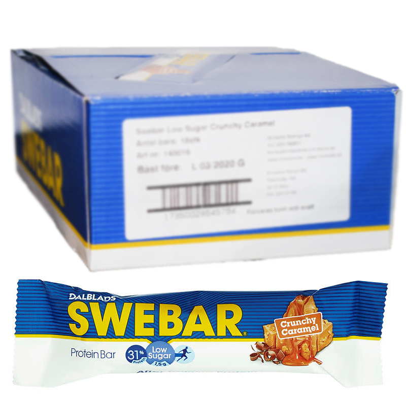 Proteinbars Crunchy Caramel 18-pack - 40% rabatt