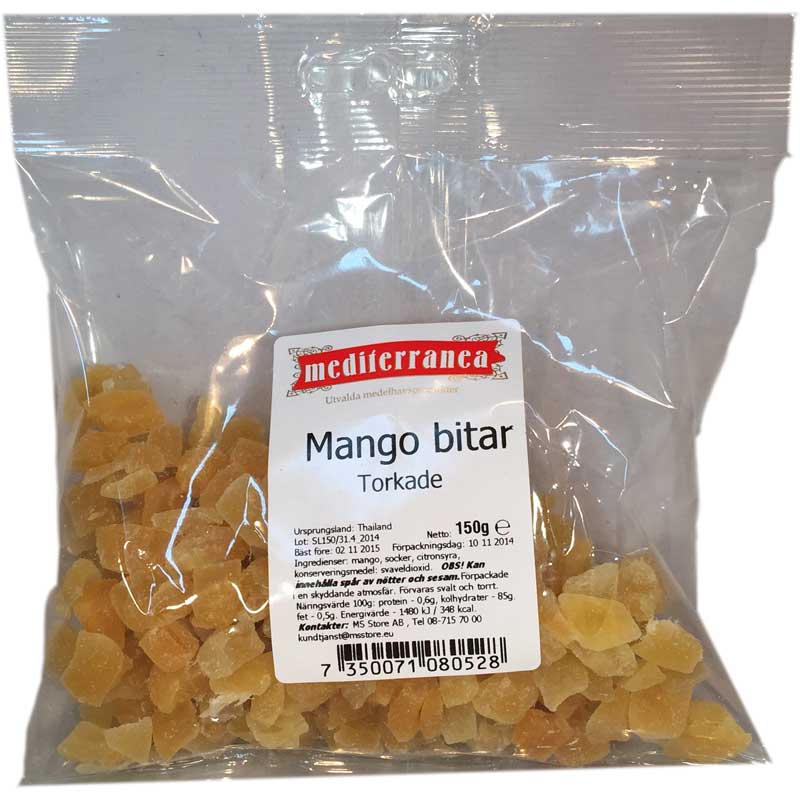 Mangobitar torkade - 33% rabatt